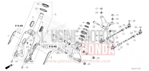 GABEL, VORNE GL1800BDS de 2025